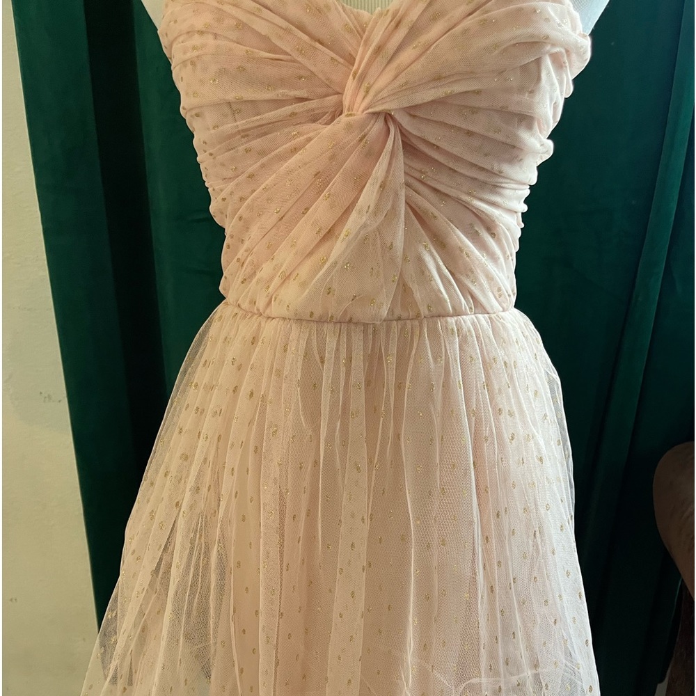 Pink Polka Dot Mesh